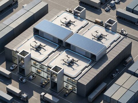 Module Vertiport Smart Vertiport with AI & Energy Storage