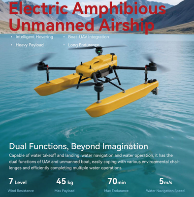Amphibious Hydrographic UAV with 45kg Payload