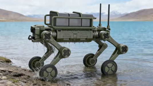 Tactical Robot Dog with 3.7m/s Speed & 10kg Payload